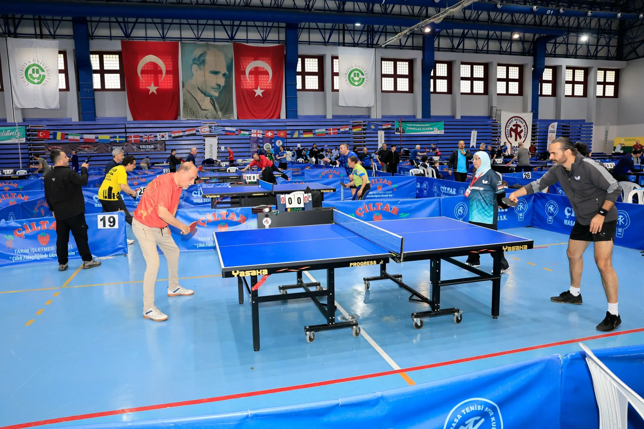 Adana’da uluslararası masa tenisi heyecanı başladı