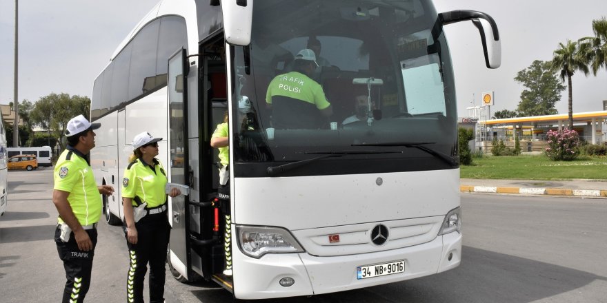 Şehirlerarası yolculuk yapan otobüslerde denetim