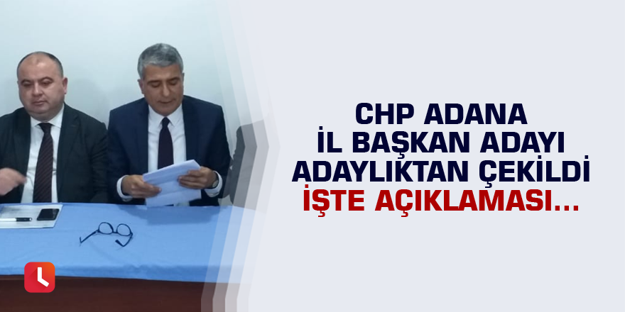 Hacı Hüseyin Kılıç Adaylıktan Çekildiğini Açıkladı