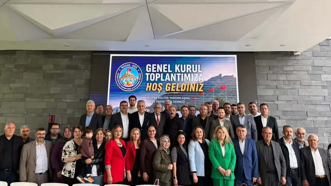 Kozan Derneği’nde Mümtaz Akbulut yeniden başkan seçildi