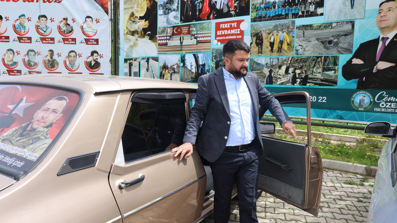 Fekeli gaziden Kaymakam Yılmaz'a, Ferdi Tayfur'un "Hatıran Yeter" şarkısıyla teşekkür