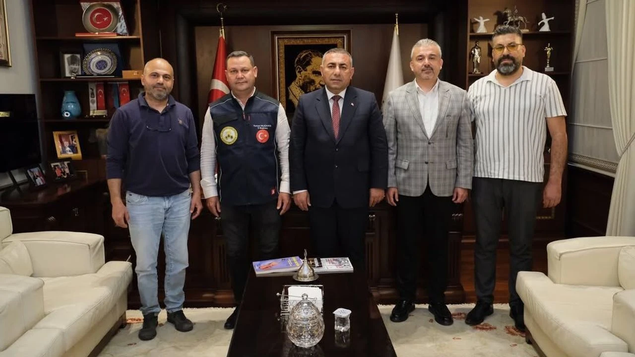 Geçer, arı yetiştiricileri birliği heyetini ağırladı