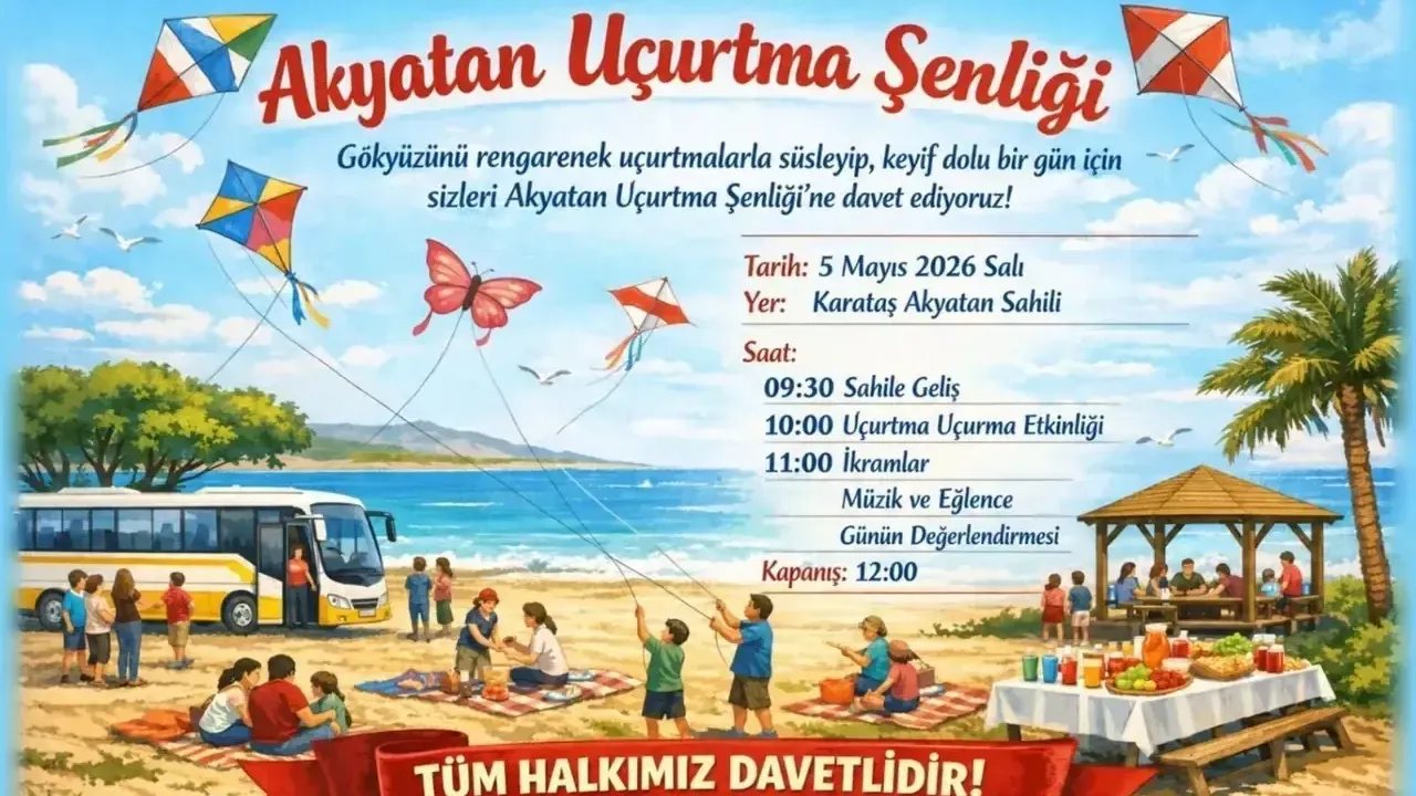 Karataş’ta uçurtma şenliği heyecanı