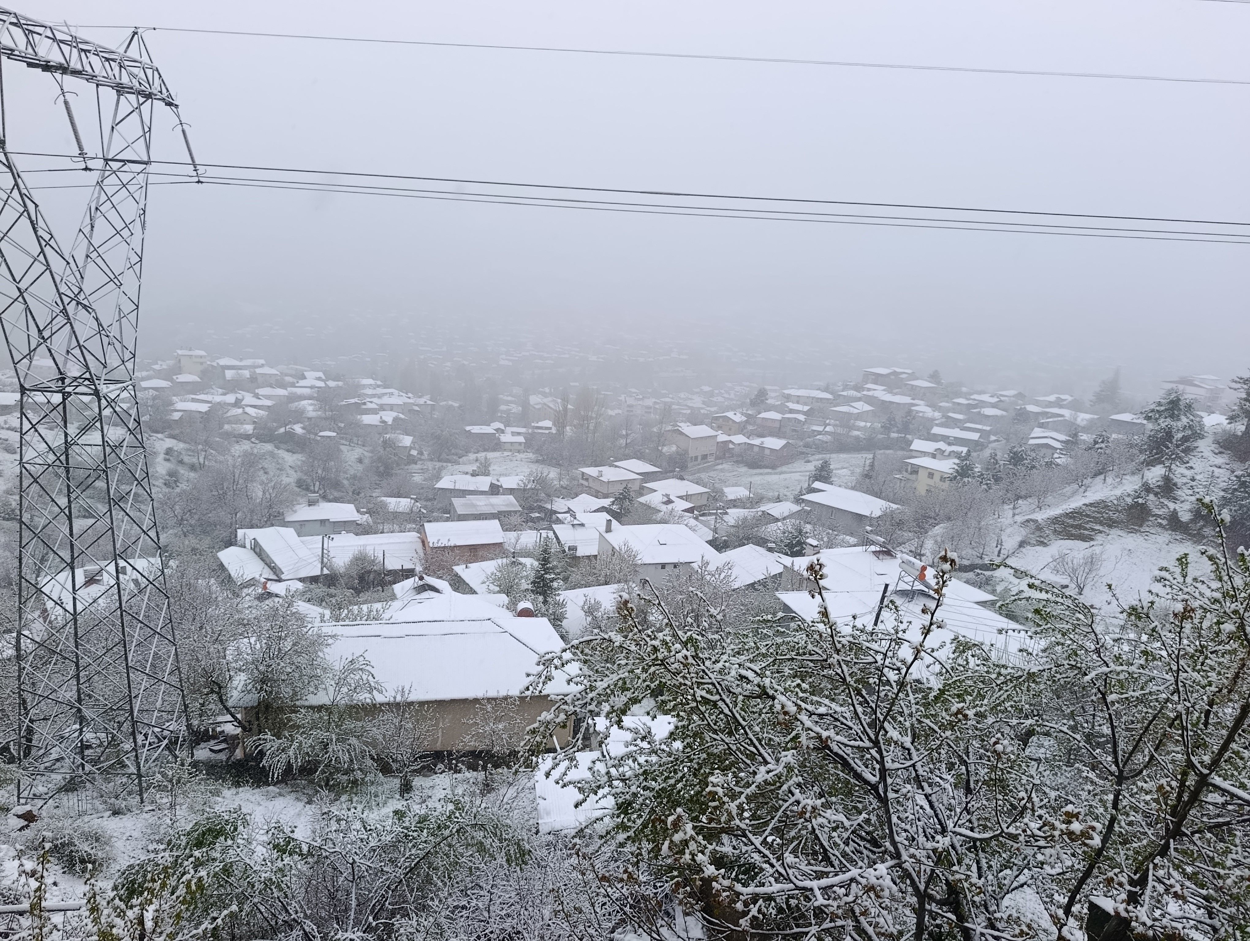 Adana'da mayısta kar sürprizi