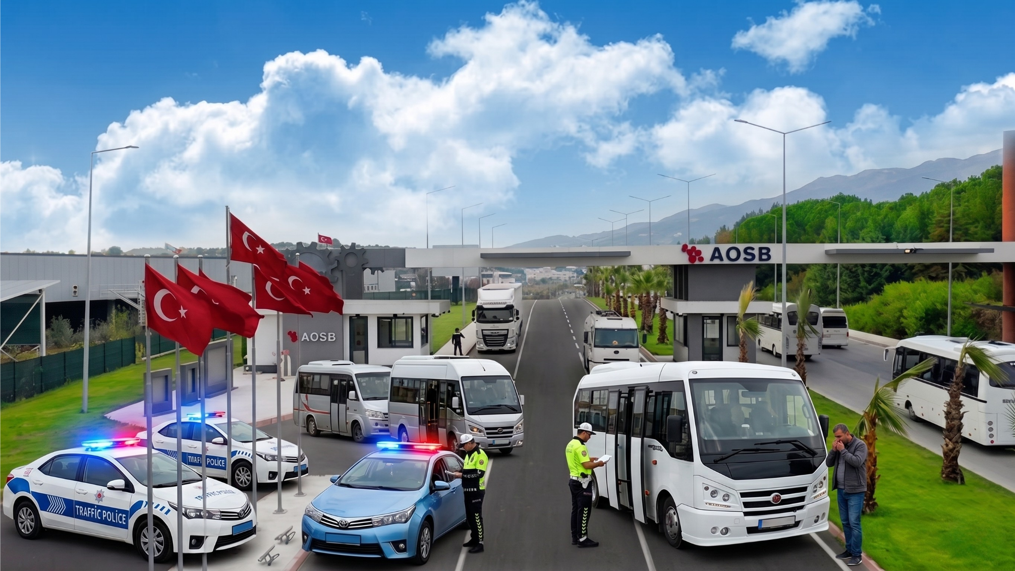 AOSB’de korsan servis denetimi: Ceza yağdı