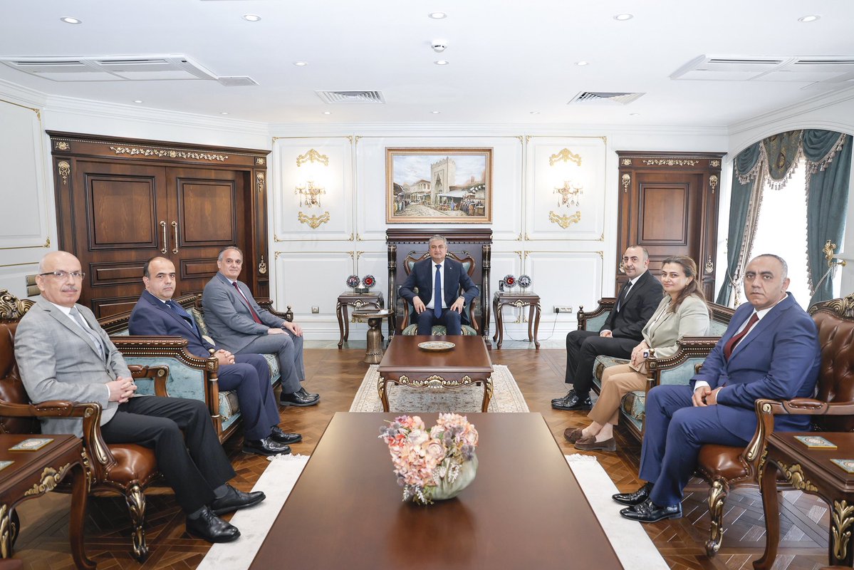 Vali Yavuz, SGK heyetini kabul etti