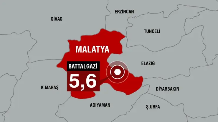 Malatya’da 5.6 büyüklüğünde deprem: Adana’da da hissedildi