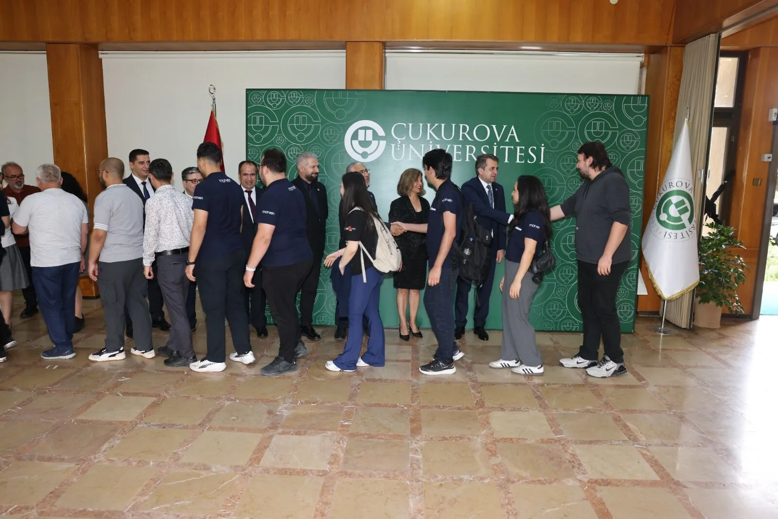 ÇÜ’de geleneksel bayramlaşma töreni düzenlendi