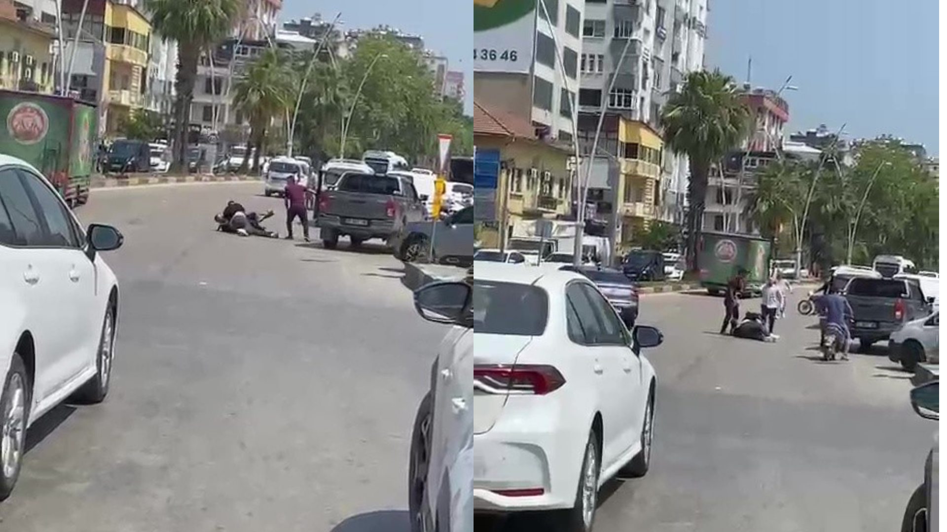 Trafikte başlayan tartışma pompalı tüfekli kavgaya dönüştü