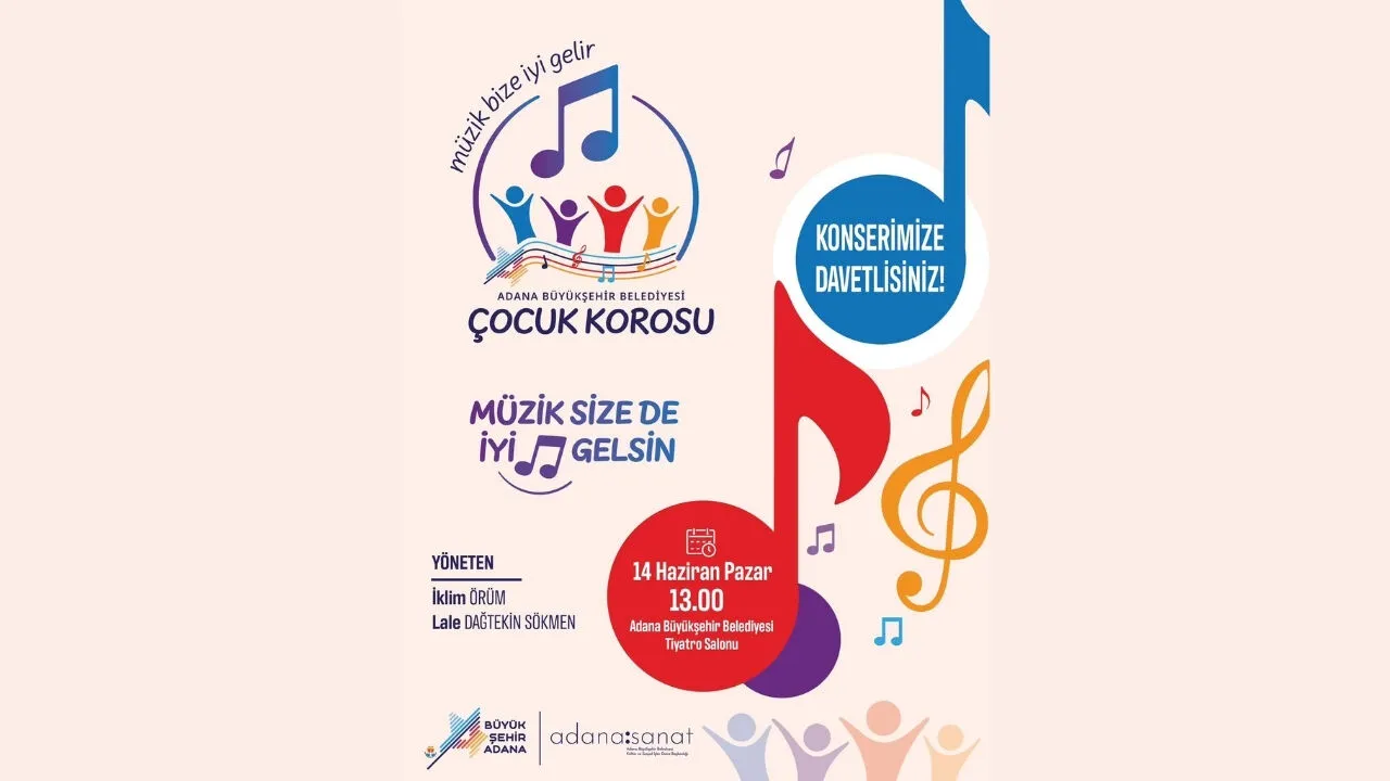 Adana Büyükşehir Belediyesi Çocuk Korosu sahne ala