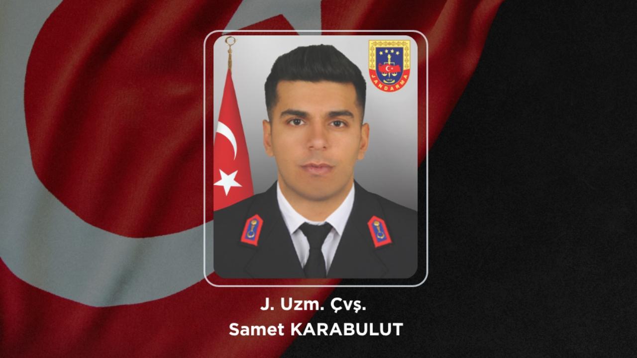 Jandarma Uzman Çavuş Samet Karabulut son yolculuğuna uğurlandı