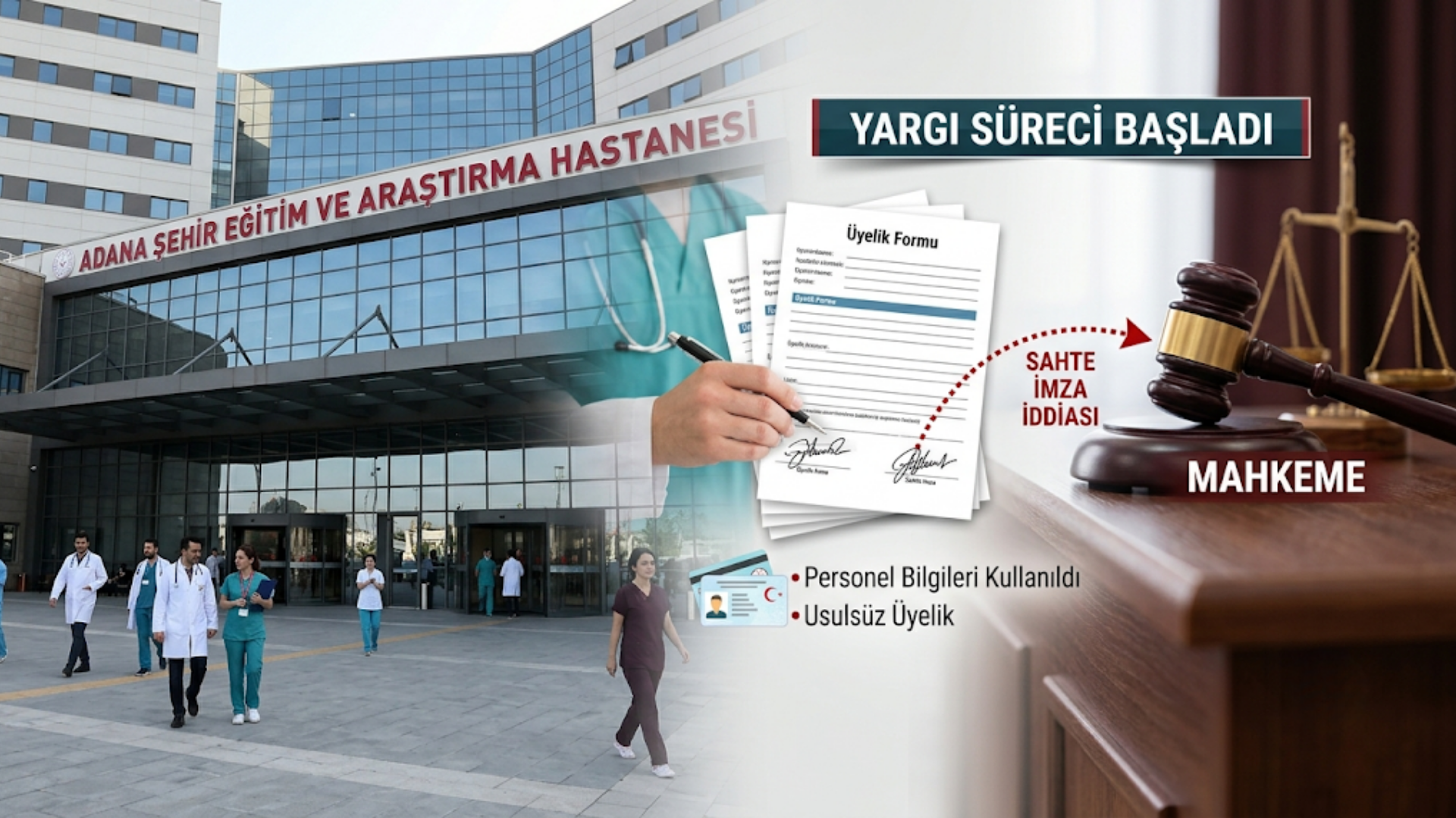 Şehir hastanesinde sahte imza iddiası mahkemeye taşındı