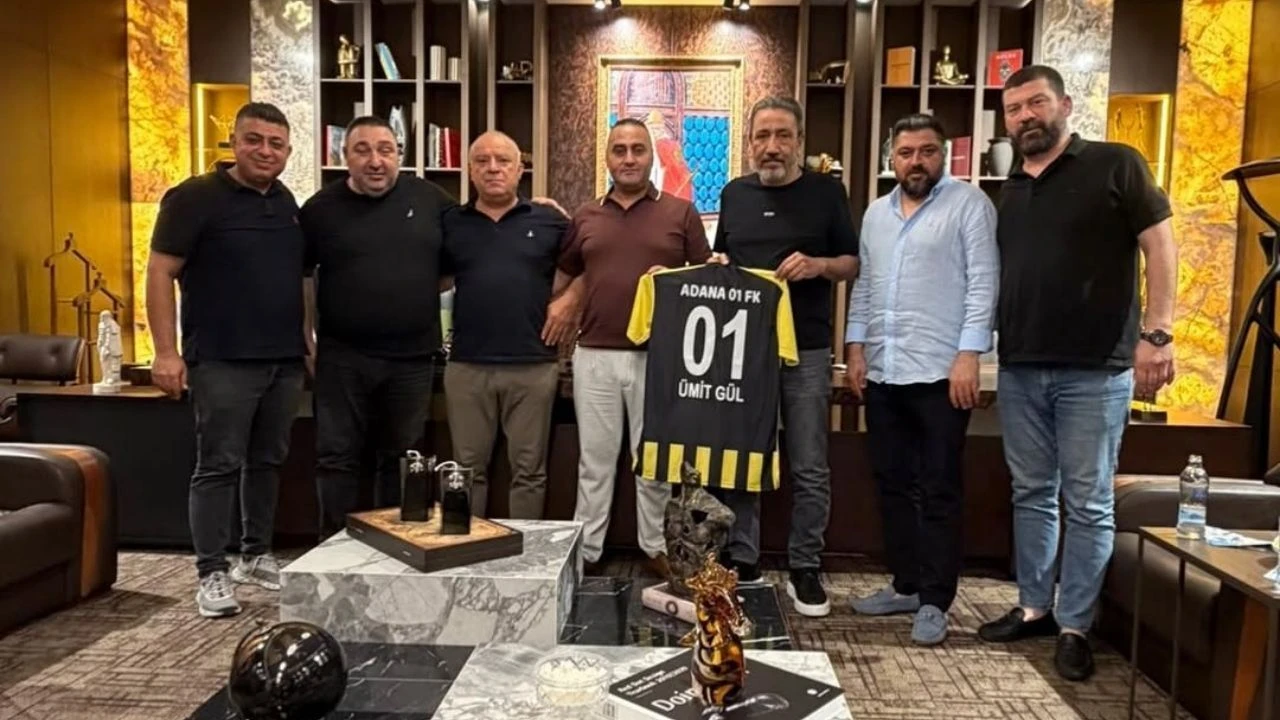 Adana 01 FK’dan Ümit Gül’e teşekkür ziyareti
