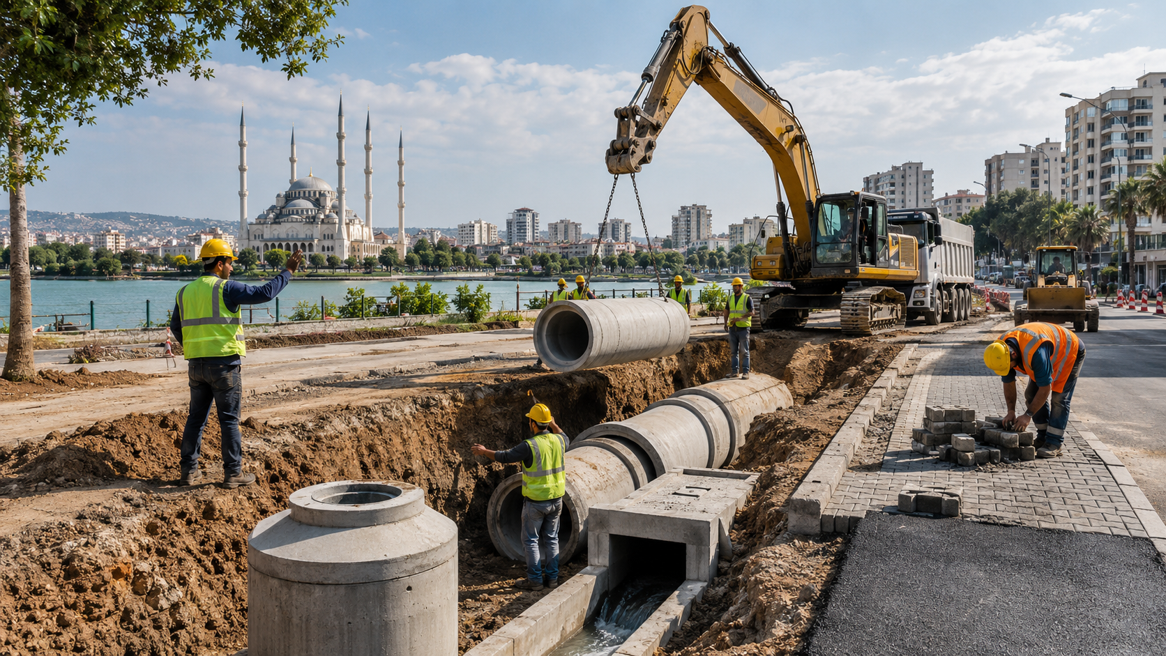 Yüreğir ve Sarıçam’a 3 bin 232 metrelik yeni altyapı hattı