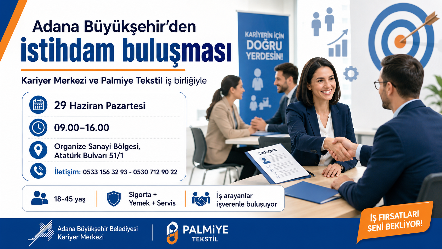 Adana Büyükşehir’den iş arayanlara destek buluşması
