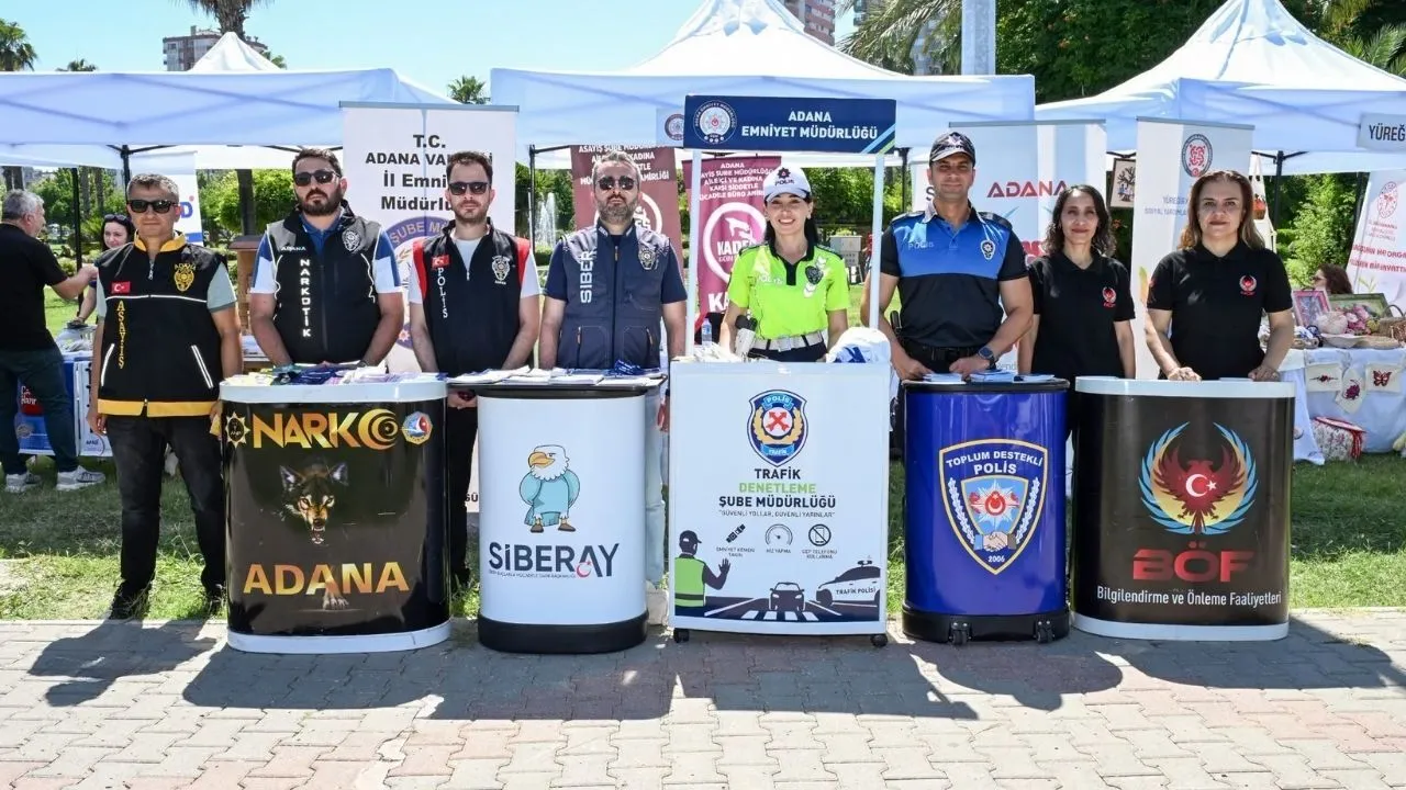 Adana’da polislerden aile ve çocuklara özel şenlik