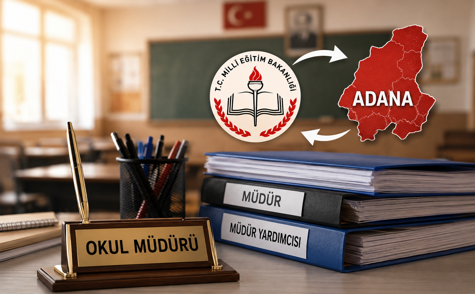 Adana’da 451 okul yöneticisinin görev yeri değişti