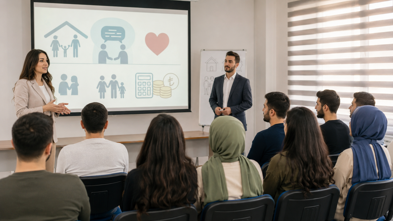 Evlilik kredisine başvuran çiftlere eğitim desteği