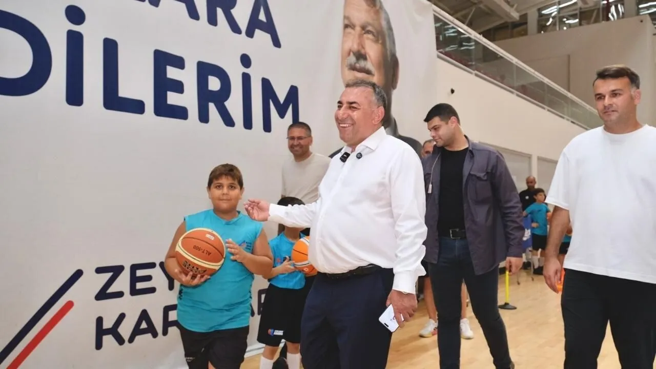 Güngör Geçer yaz spor kurslarında çocuklarla buluştu
