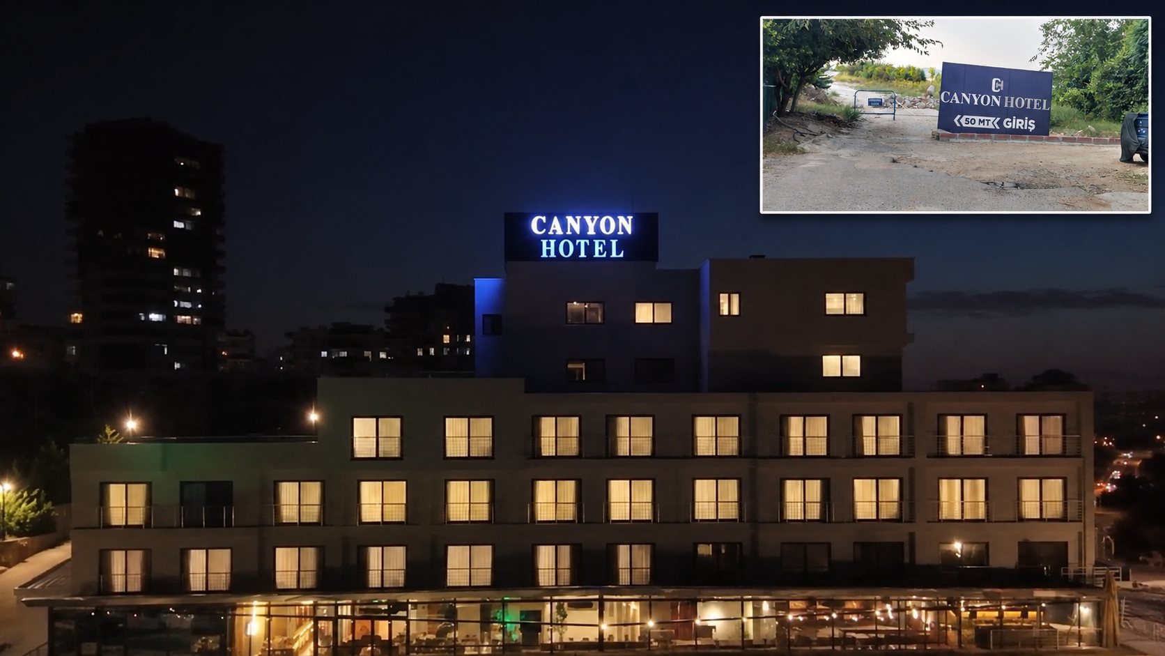 Türkiye’de örnek gösterilmişti, Canyon Hotel’in giriş yolu kapatıldı