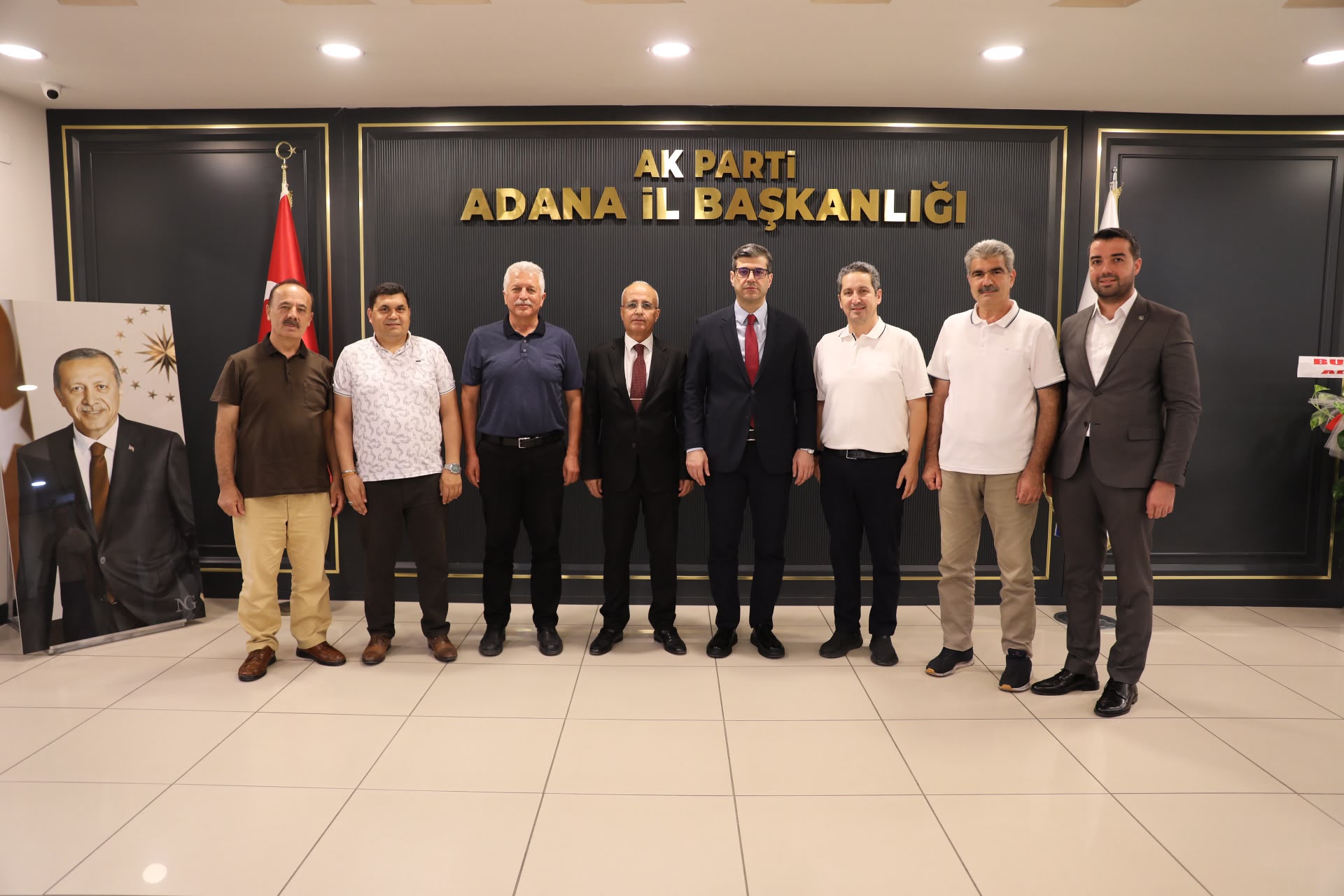 Birlik Vakfı’ndan AK Parti Adana İl Başkanı Mustafa Özkan’a ziyaret