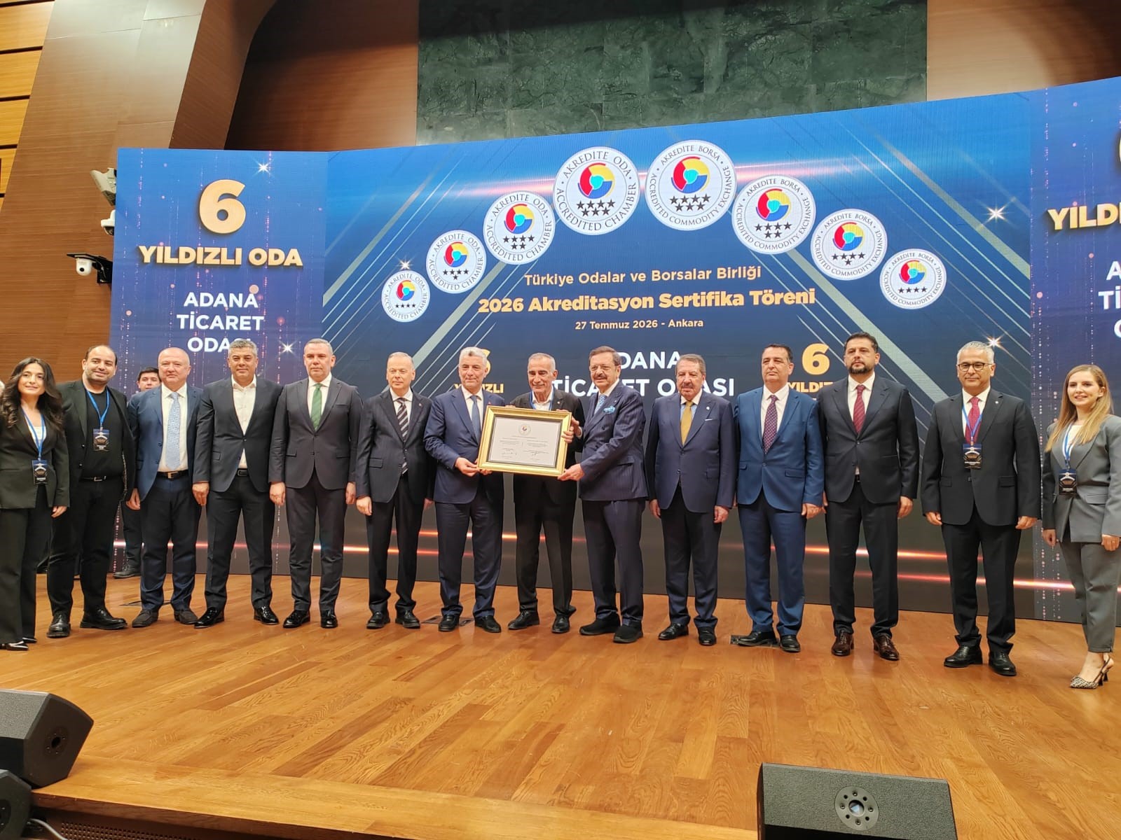 ATO’nun hizmet kalitesi 6 yıldızlı akreditasyonla belgelendi