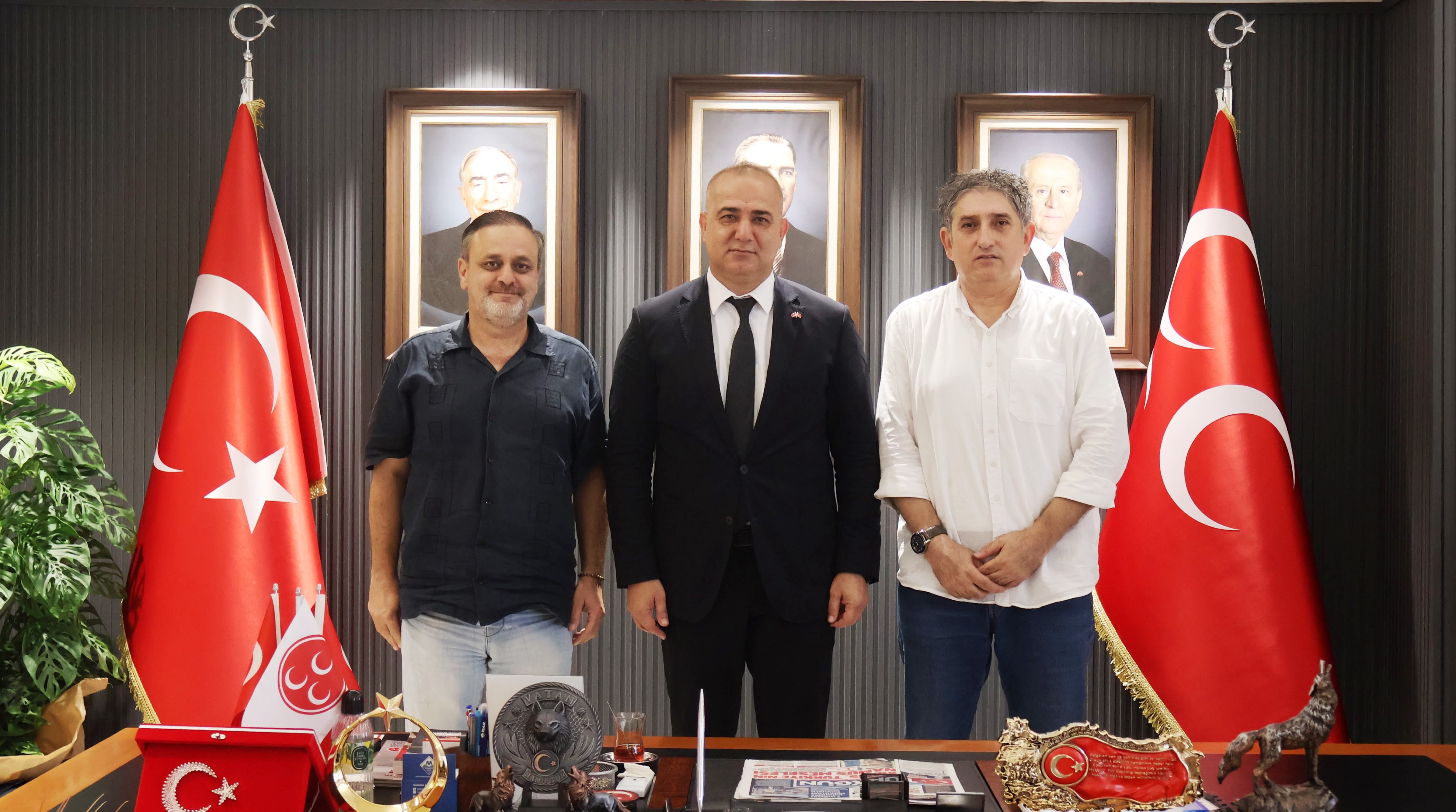 Yerel Medya Güç Birliği Platformu’ndan MHP Adana İl Başkanı Hakan Yıldırım’a ziyaret