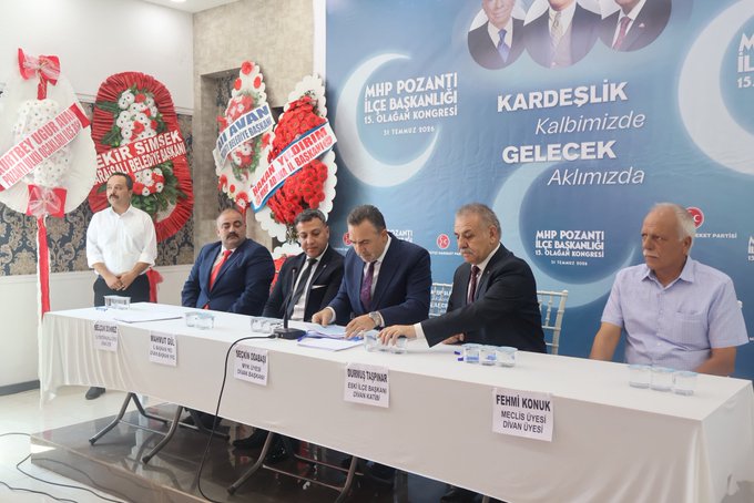MHP Pozantı Olağan İlçe Kongresi gerçekleştirildi