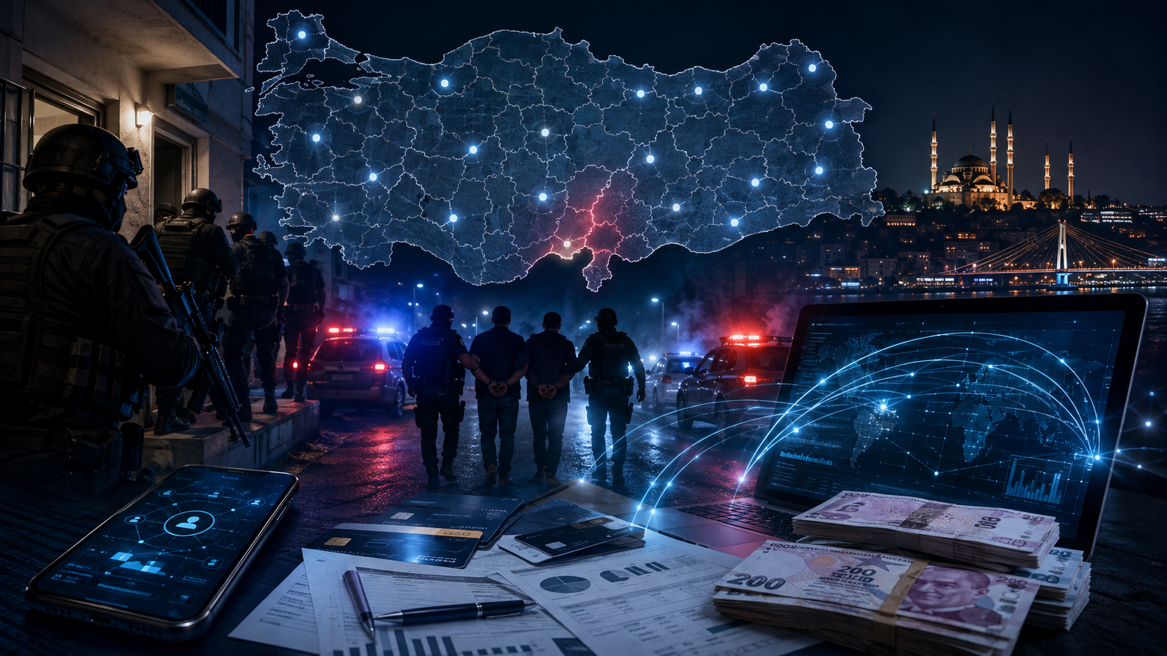 Adana dahil 22 ilde dolandırıcılık operasyonu: 253 şüpheli yakalandı