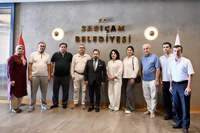 Özbek akademik heyetten Sarıçam Belediyesi’ne ziyaret