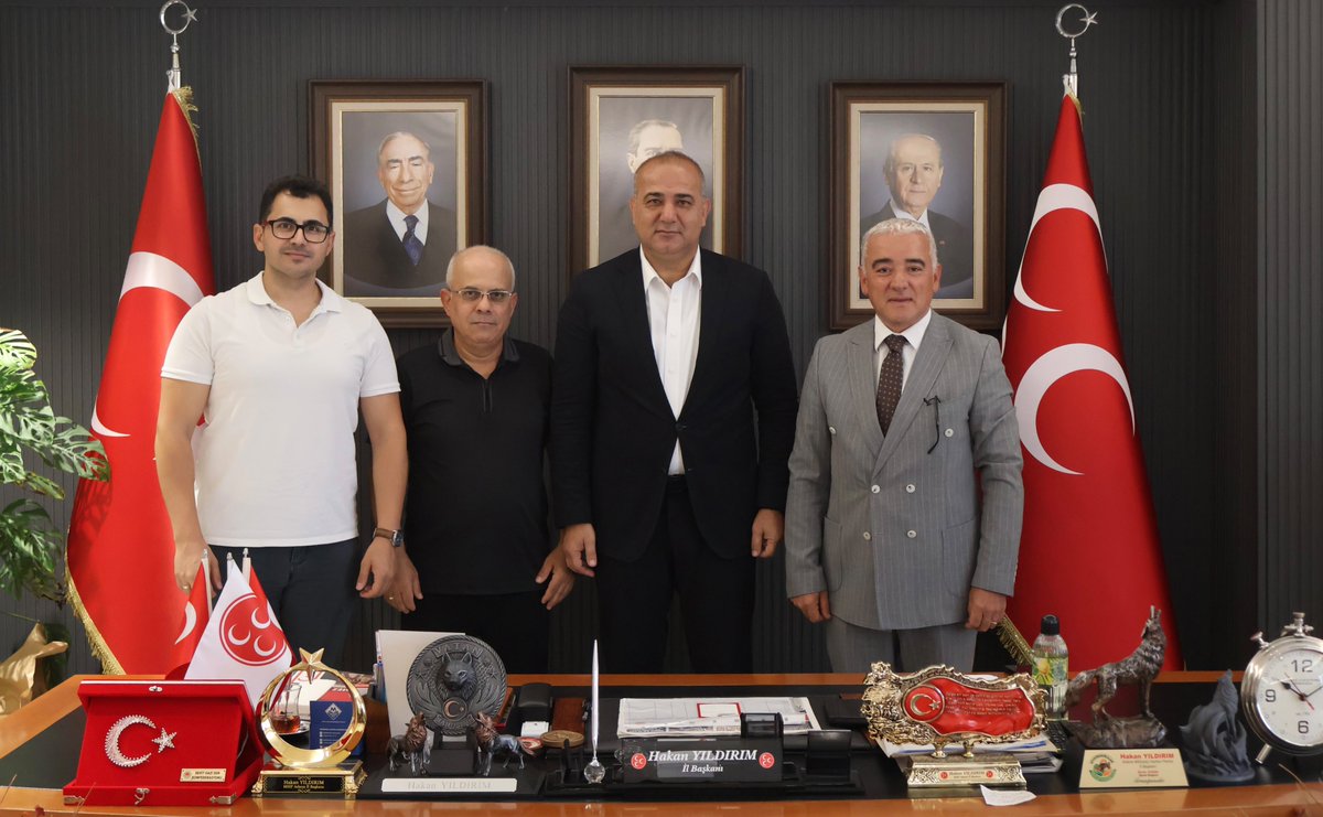 Kurtul Çakın ve ÇGC yönetiminden MHP Adana İl Başkanlığına ziyaret