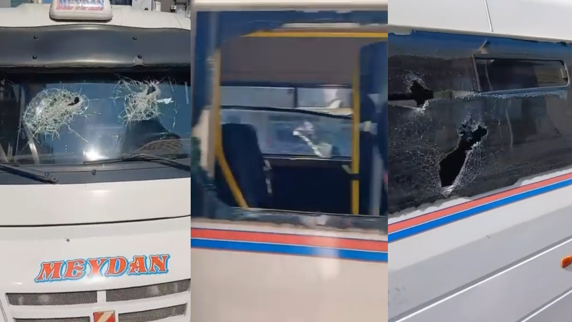 Dolmuş şoförünü darbedip aracın camlarını sopayla kırdı