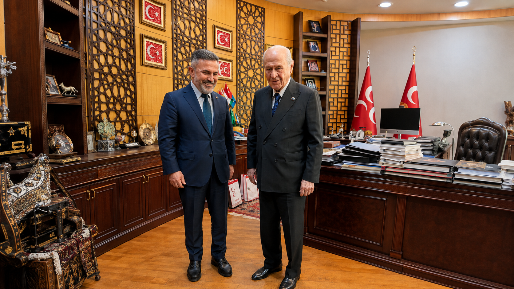 Tamer Dağlı, Milliyetçi Hareket Partisi Genel Başkanı Devlet Bahçeli’yi ziyaret etti