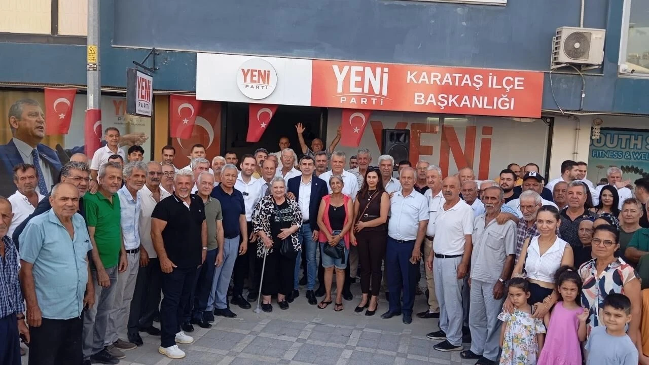 YENİ Parti Karataş İlçe Başkanlığı açıldı: Orhan Sümer’den “Mücadelemiz sürecek” mesajı