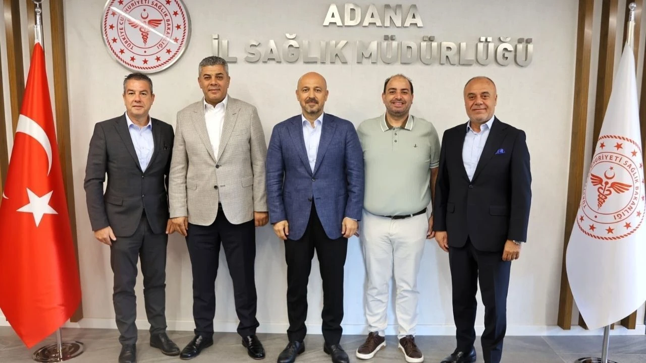 Adana İl Sağlık Müdürü Halil Nacar, Adana Ticaret Odası heyetini ağırladı