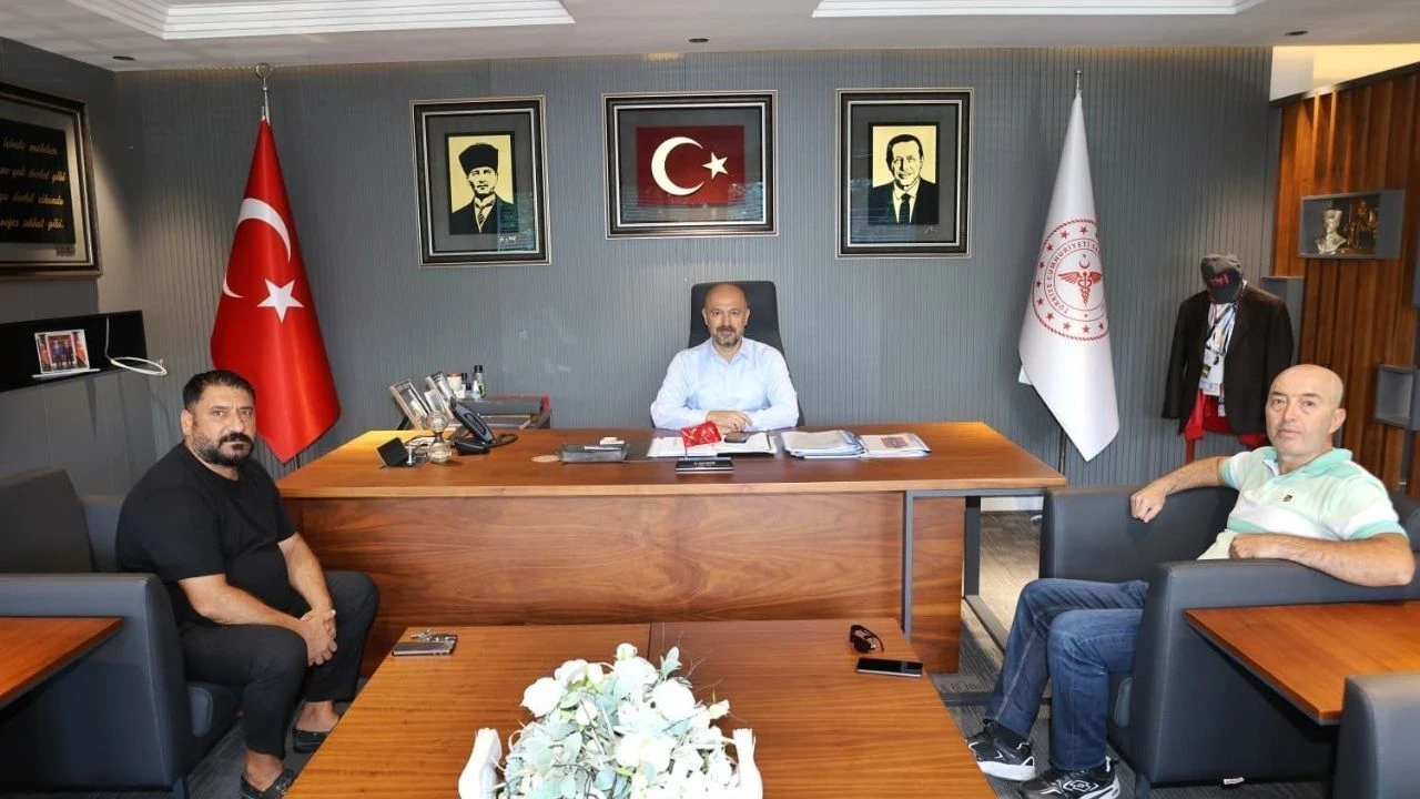 Zafer Güner ile Bahri Gayır, Halil Nacar’ı ziyaret etti