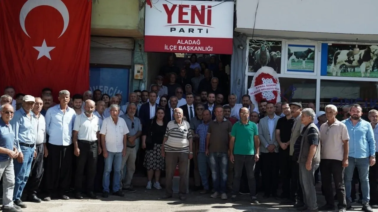Yeni Parti Aladağ İlçe Başkanlığı açıldı: Erol Tükenmez göreve başladı