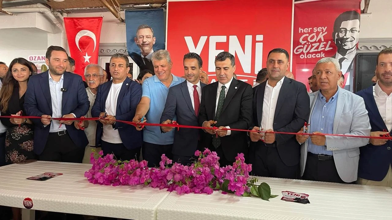 YENİ Parti Çukurova İlçe Başkanlığı açıldı: Ümit Arif Özsoy göreve başladı