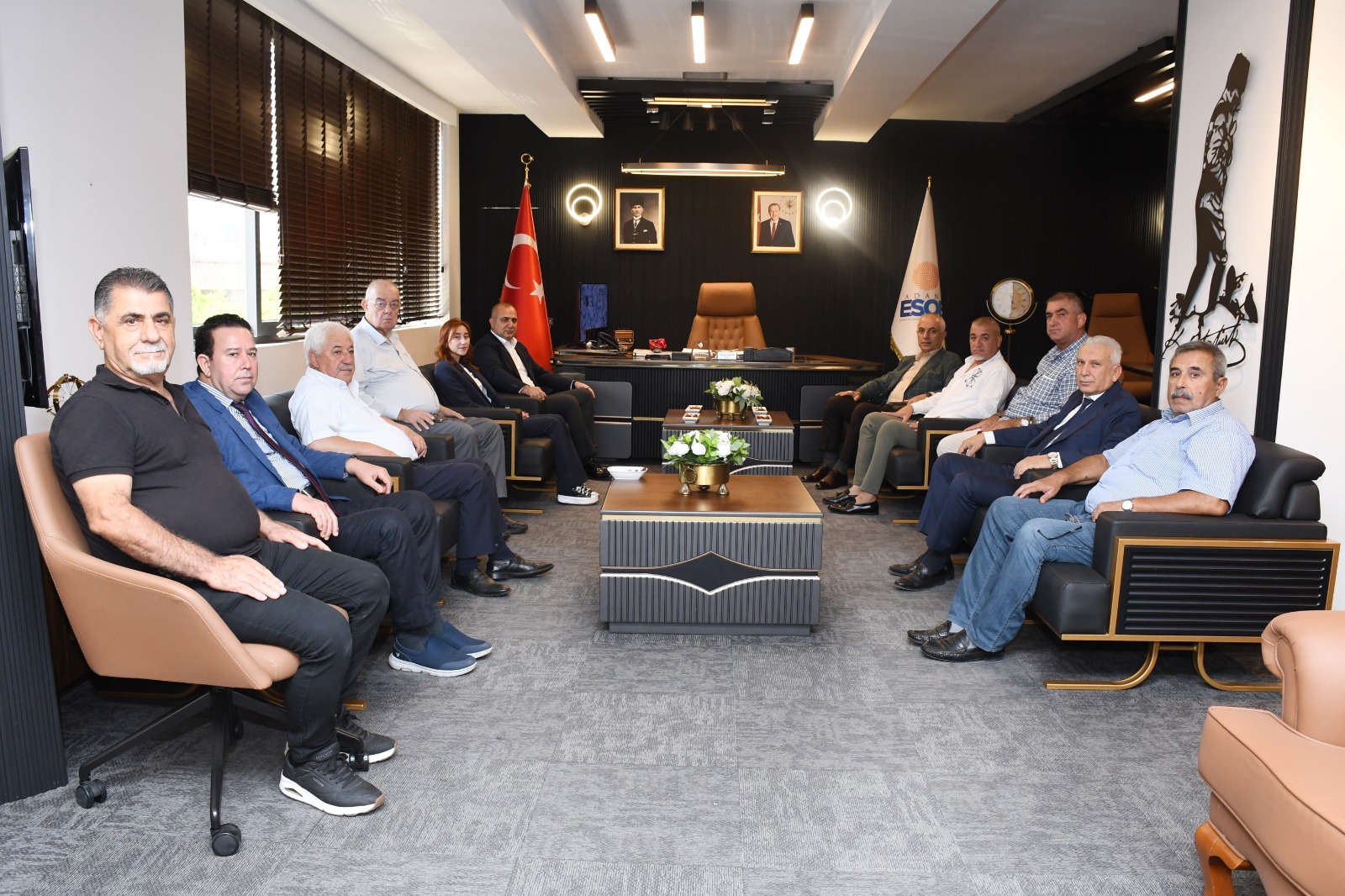 MHP Adana’dan Ahilik Haftası kapsamında ESOB’a ziyaret