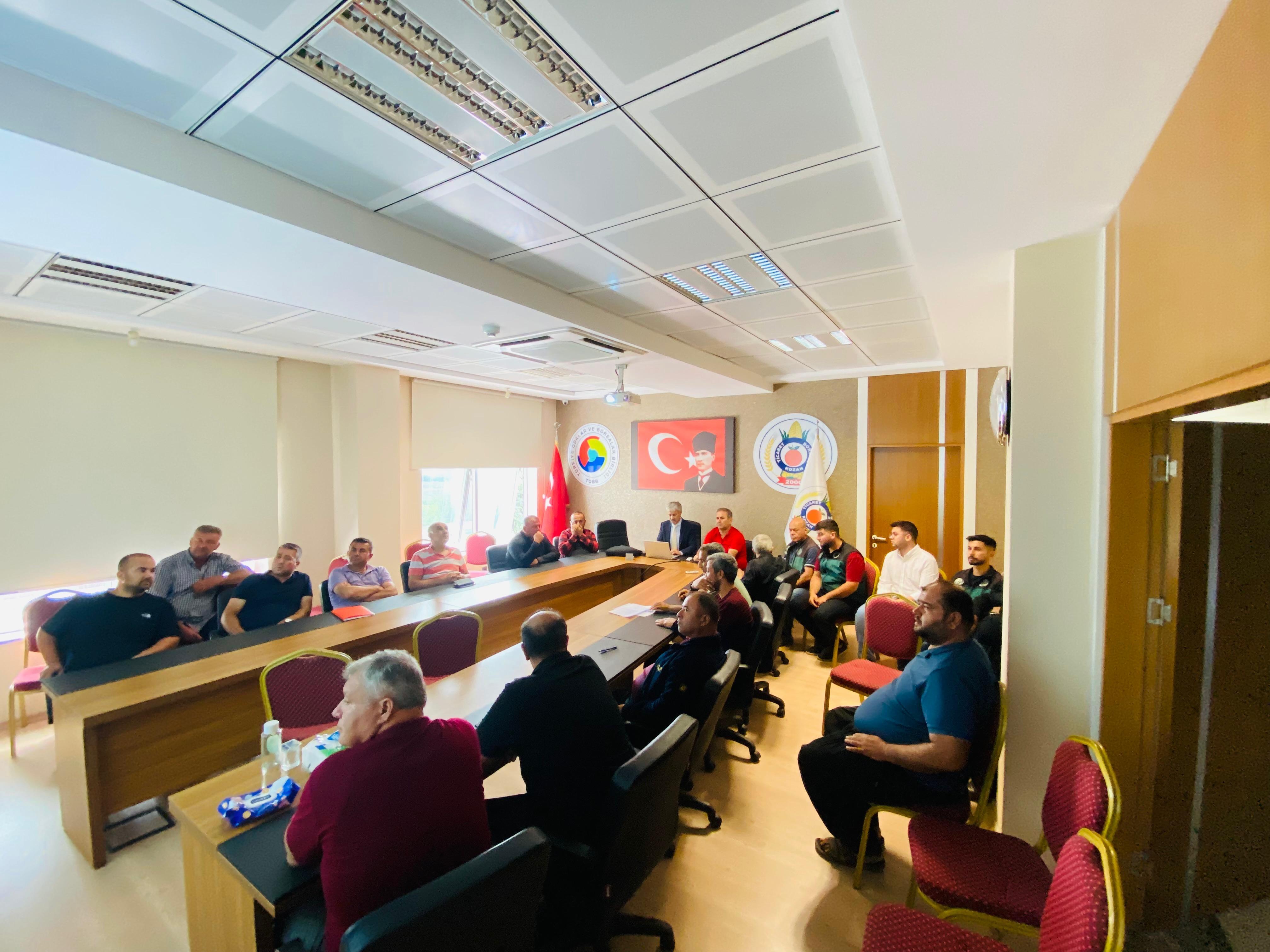 Kozanlı çiftçilere verimli sulama eğitimi