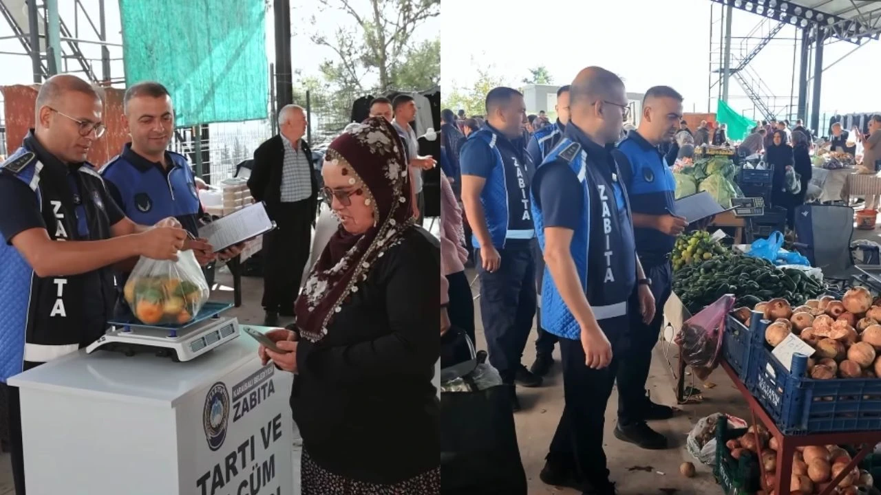 Karaisalı’da pazarda fiyat ve tartı denetimi yapıldı