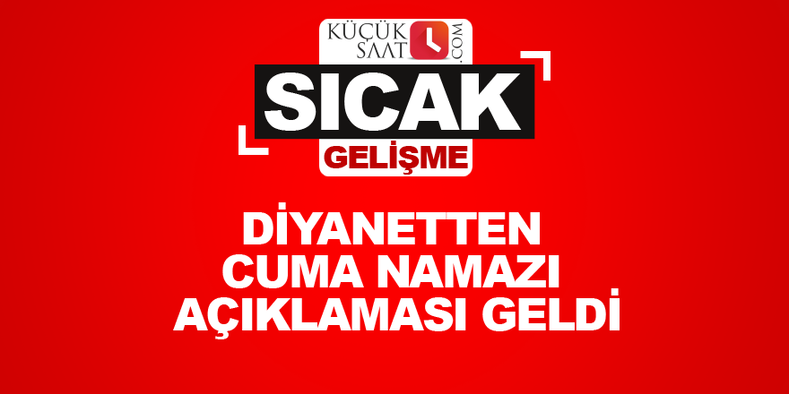 Diyanetten cuma namazı açıklaması geldi