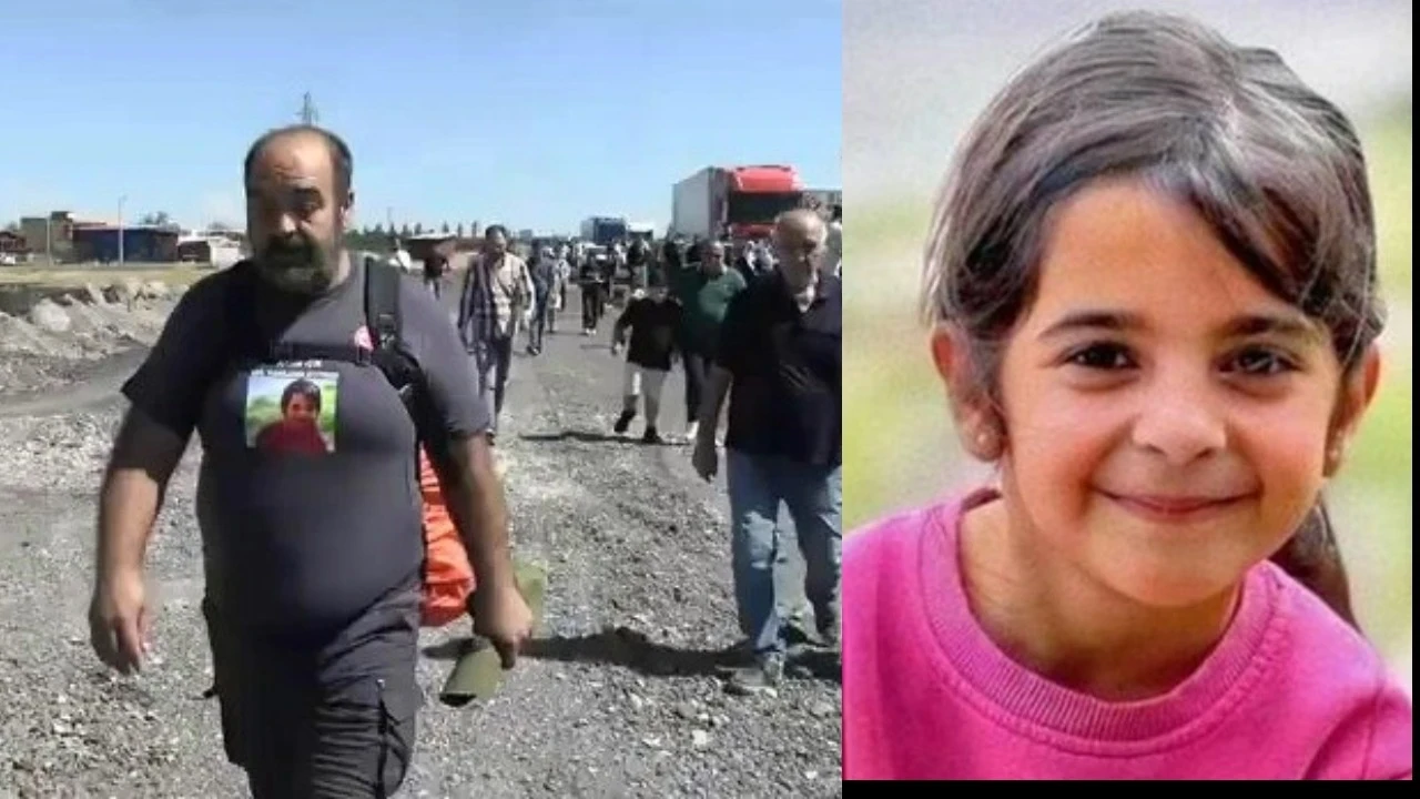 Narin Güran’ın babası Arif Güran adalet yürüyüşünün 34. gününde Ceyhan’da
