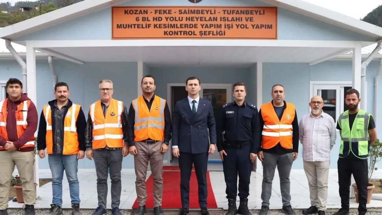 Feke-Saimbeyli yolundaki tünel çalışmalarında son durum incelendi