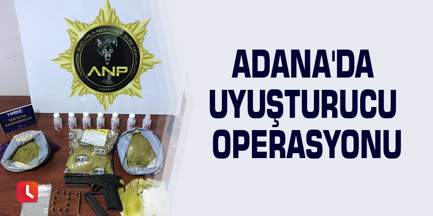 Adana'da uyuşturucu operasyonu