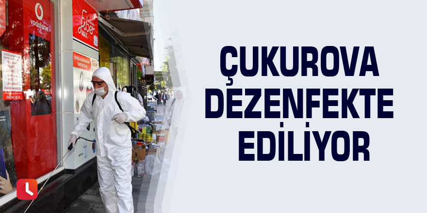 Çukurova dezenfekte ediliyor