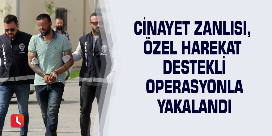 Cinayet zanlısı, özel harekat destekli operasyonla yakalandı