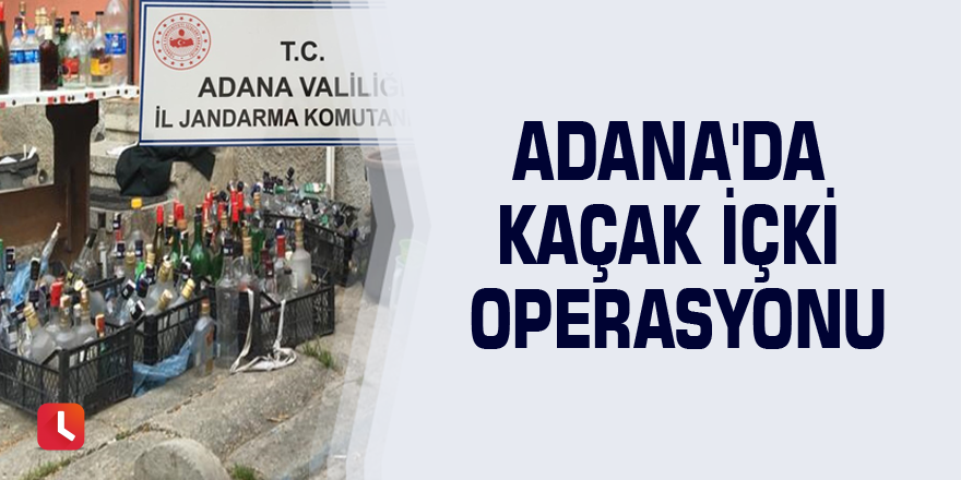 Adana'da kaçak içki operasyonu