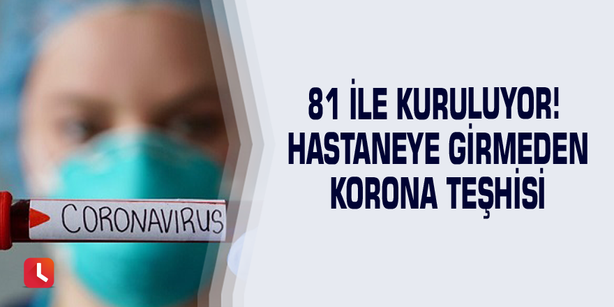 81 ile kuruluyor! Hastaneye girmeden korona teşhisi