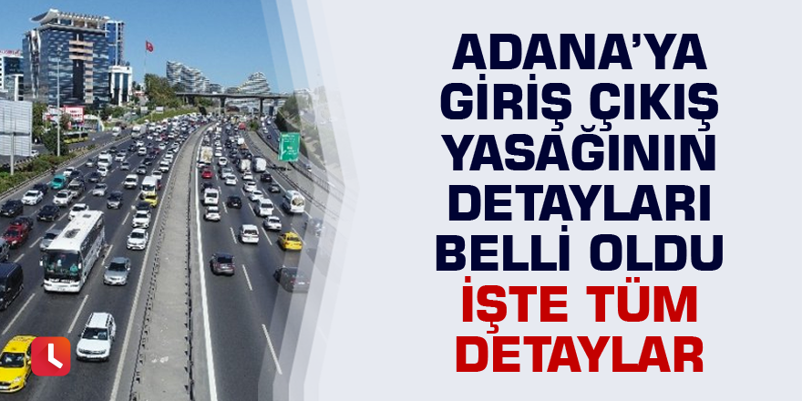 30 büyükşehir ve Zonguldak'ı kapsayan giriş-çıkış yasağının detayları belli oldu